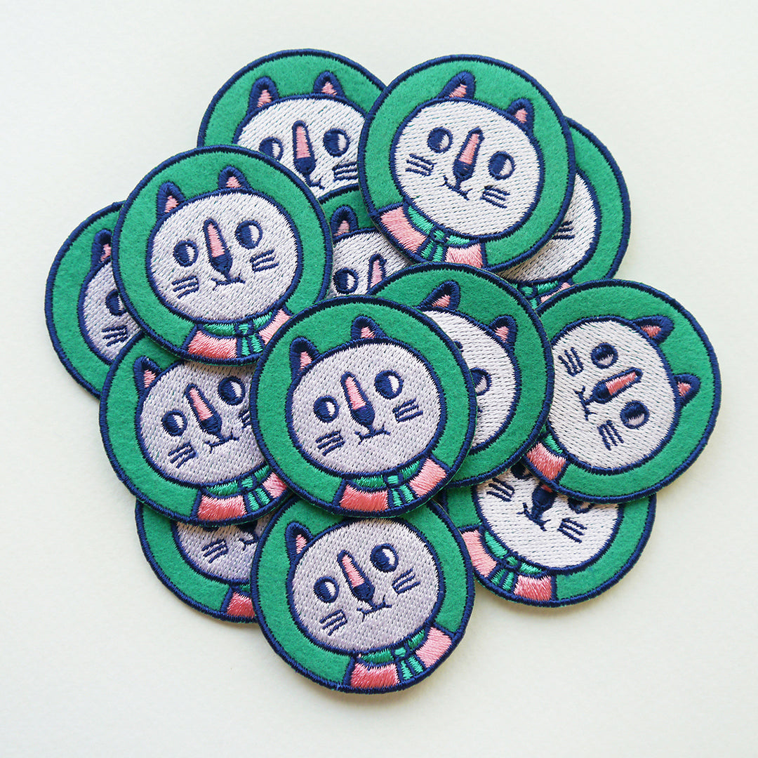 Minifanfan | Mr. Cat Patch Pin