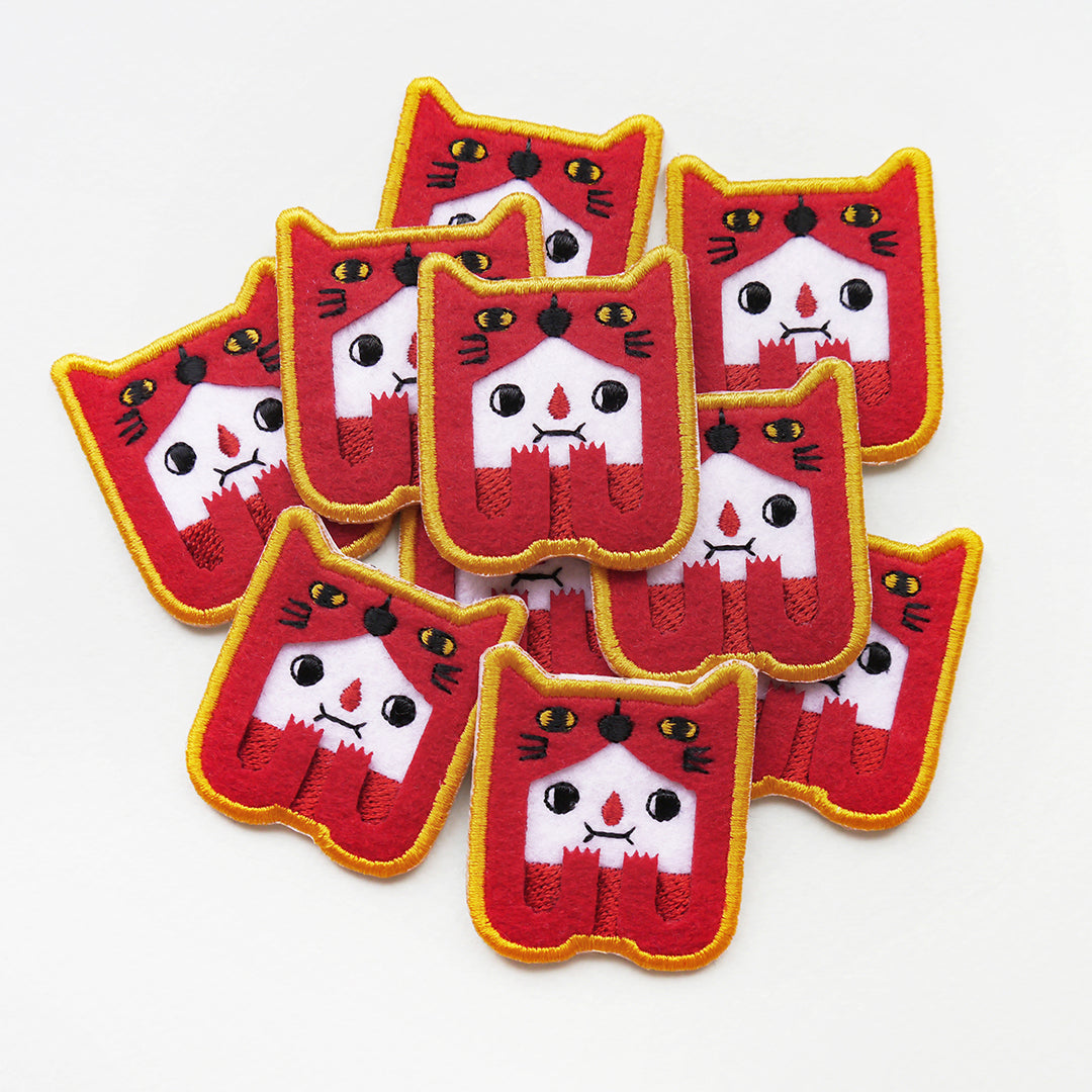 Minifanfan | Veela The Big Red Cat Sticker Patch