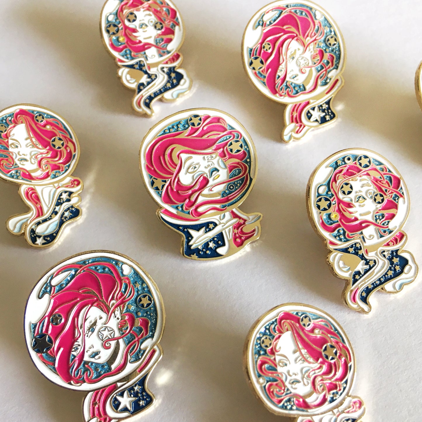 Space Girl Pin