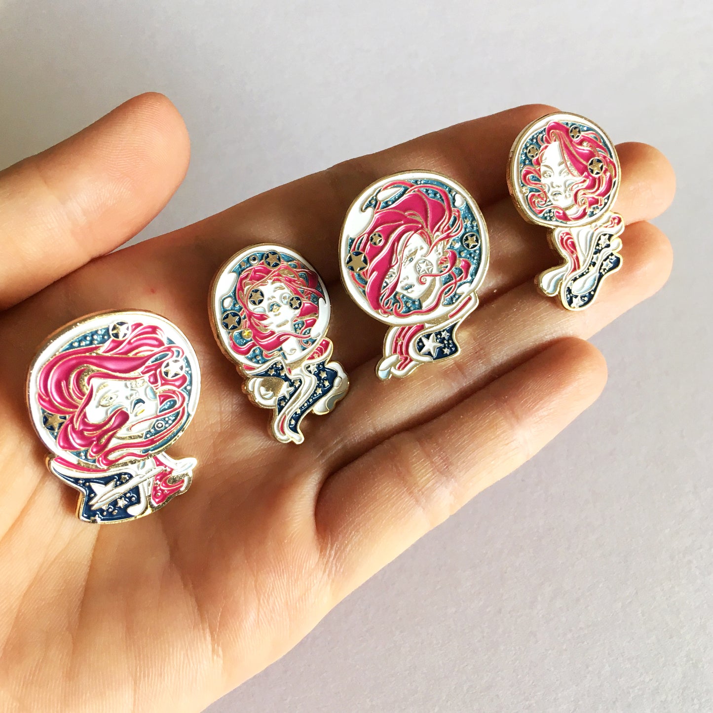 Space Girl Pin