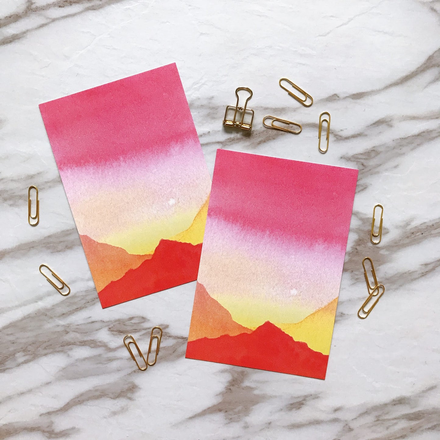 Watercolour Landscape Postcard Set