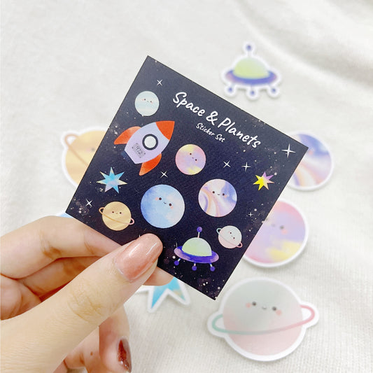 Panda Yoong | Planet set sticker pack