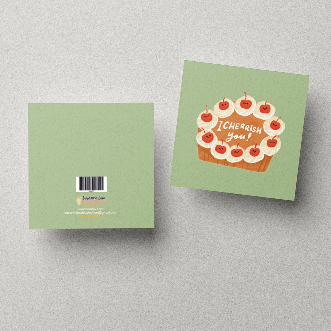 I Cherrish You Greeting Card
