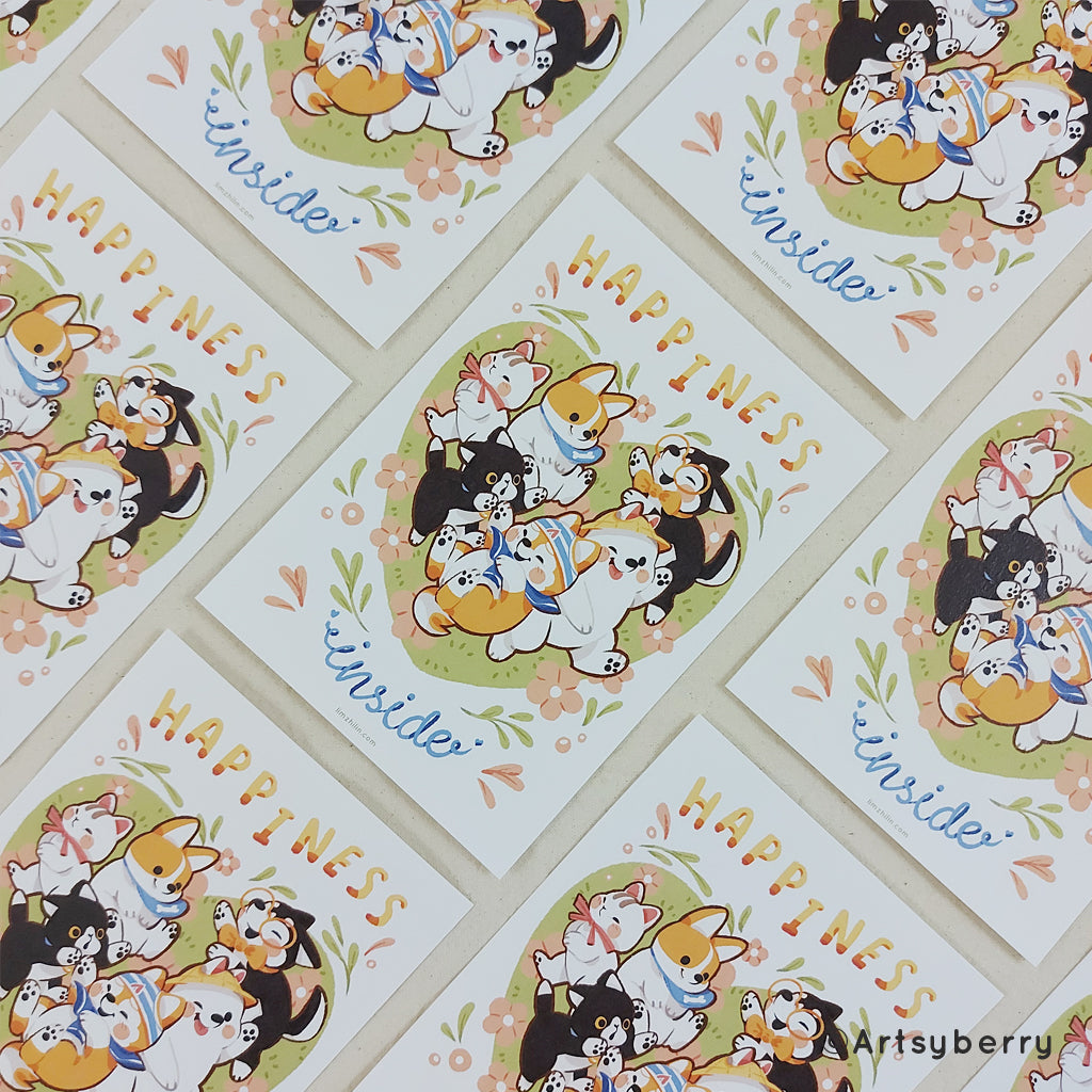 Art Print // Happiness Inside