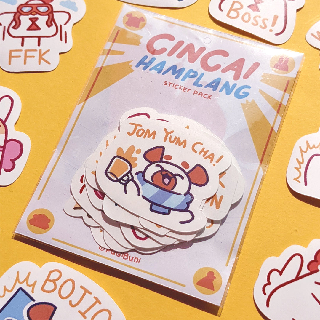 PUGIBUNI Cincai Hamplang Sticker Pack