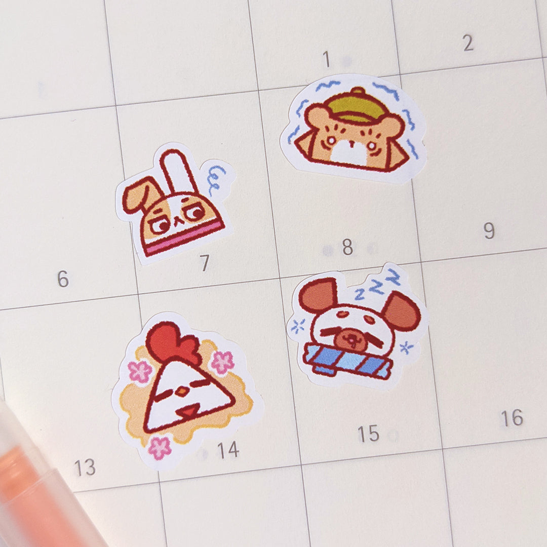 PugiBuni Mood Tracker Sticker Sheet - Hedgi