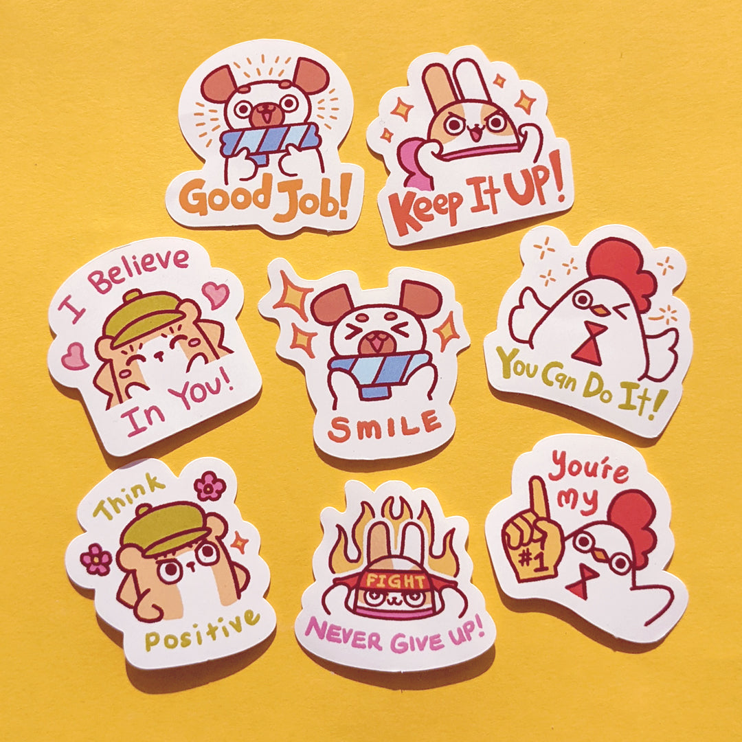 PUGIBUNI Positive Vibe Sticker Pack
