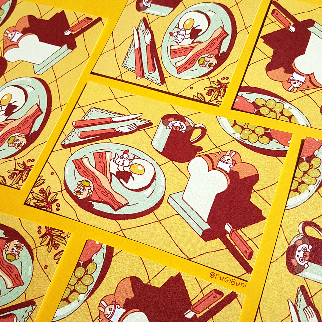 PUGIBUNI Postcard Breakfast
