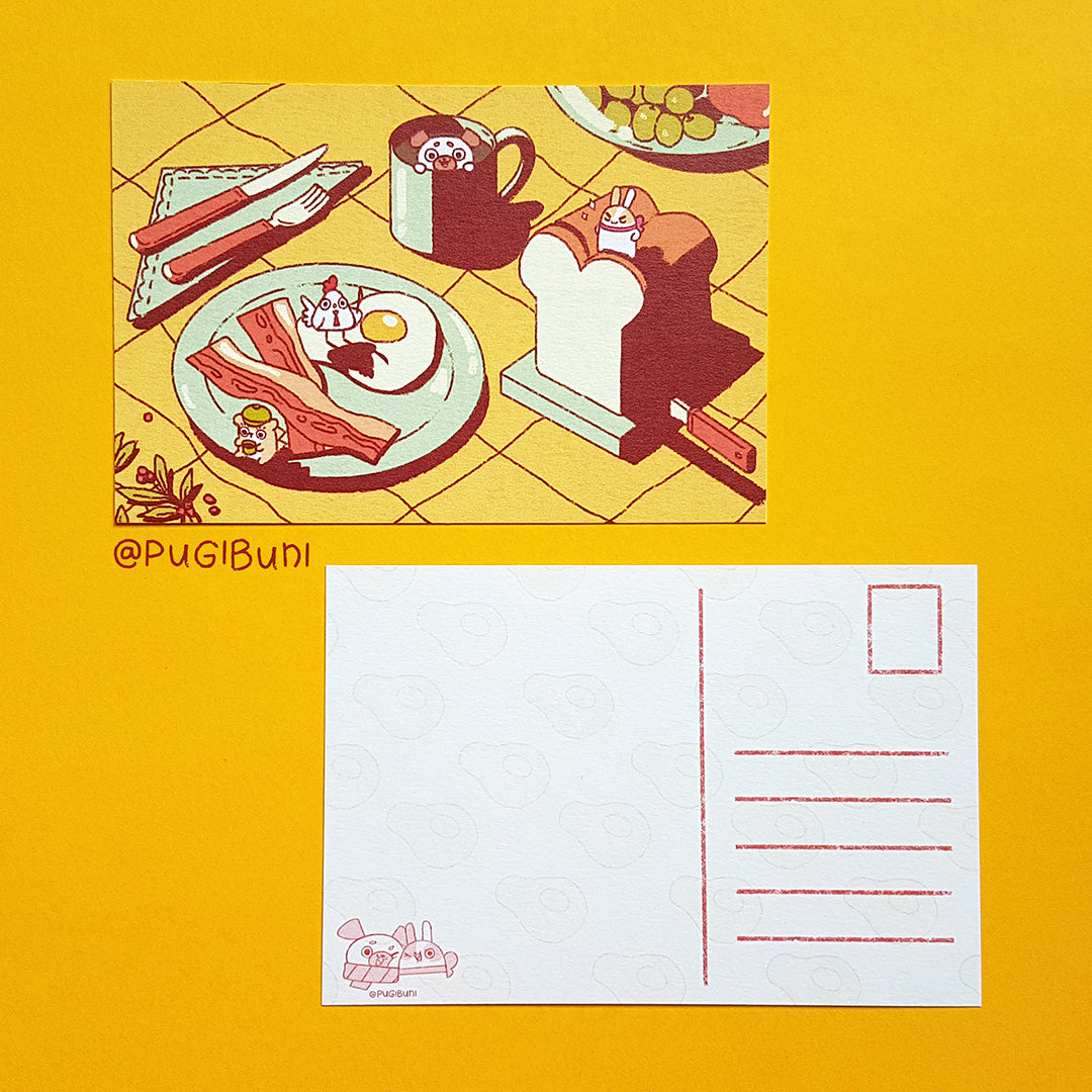PUGIBUNI Postcard Breakfast