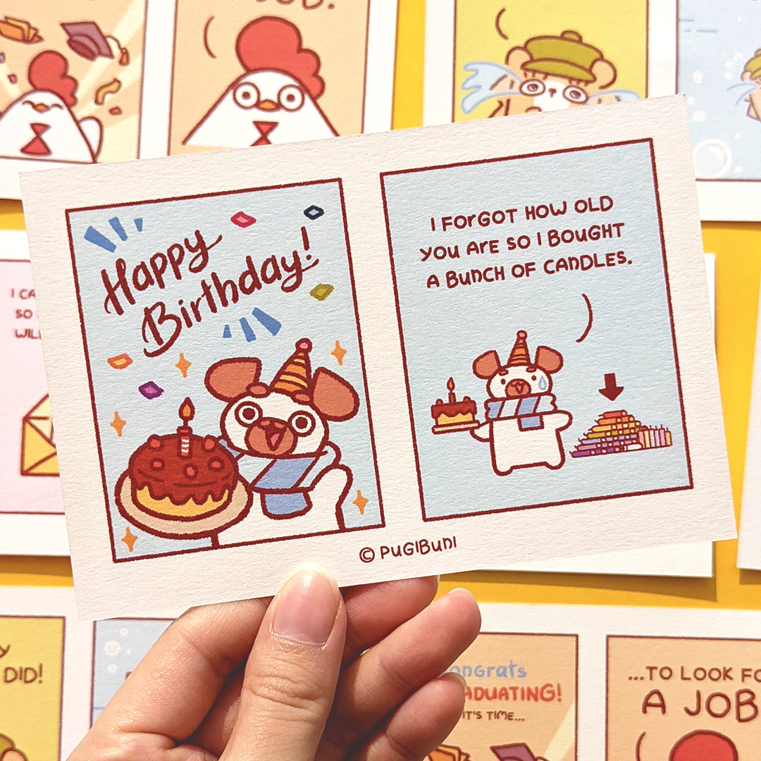 PUGIBUNI Postcard Comic Pugi