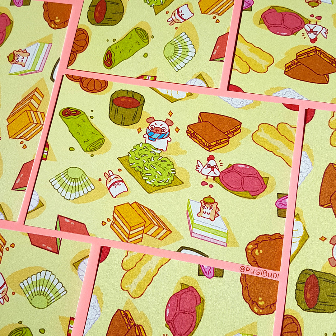PUGIBUNI Postcard Kuih-Muih