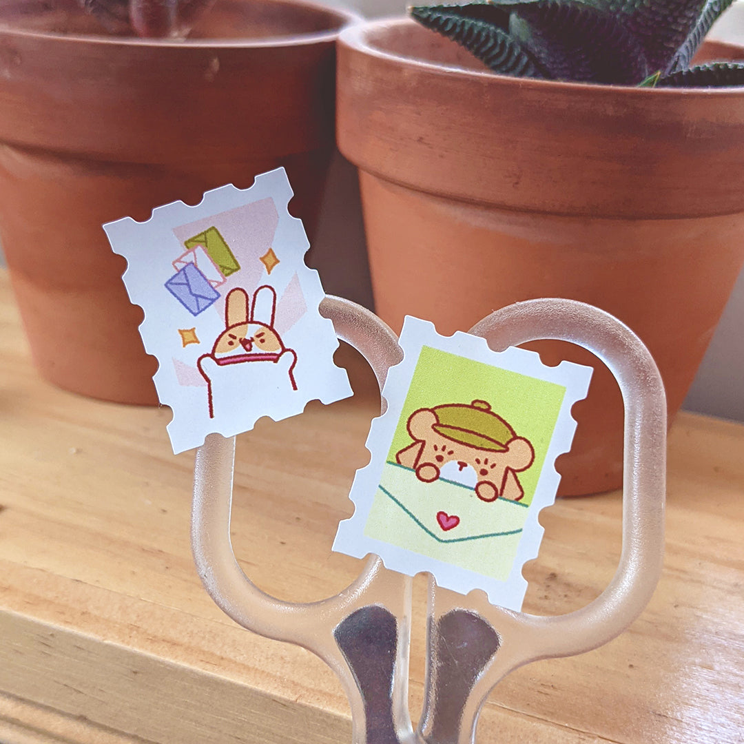 PugiBuni Stamp Sticker Sheet