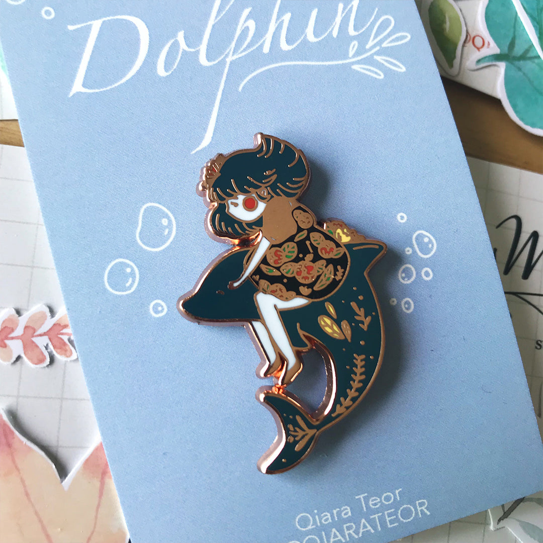 Dolphin Enamel Pin