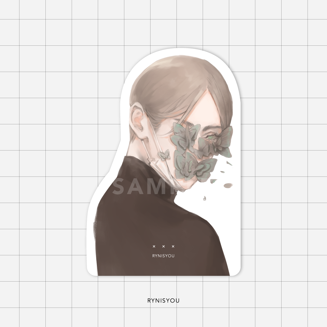 171 - Butterfly Waterproof Vinyl Sticker