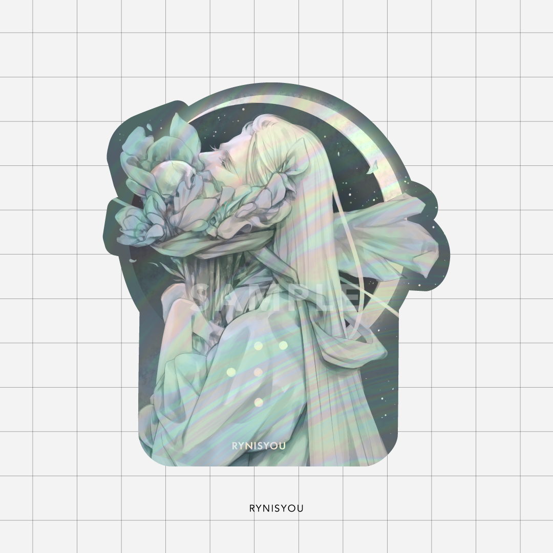 Moonlight Waterproof Holographic Vinyl Sticker