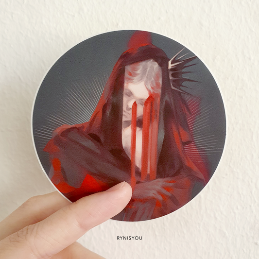 Night Waterproof Vinyl Sticker - Round 3" / 76.2mm