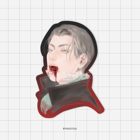 Toothache Waterproof Vinyl Sticker