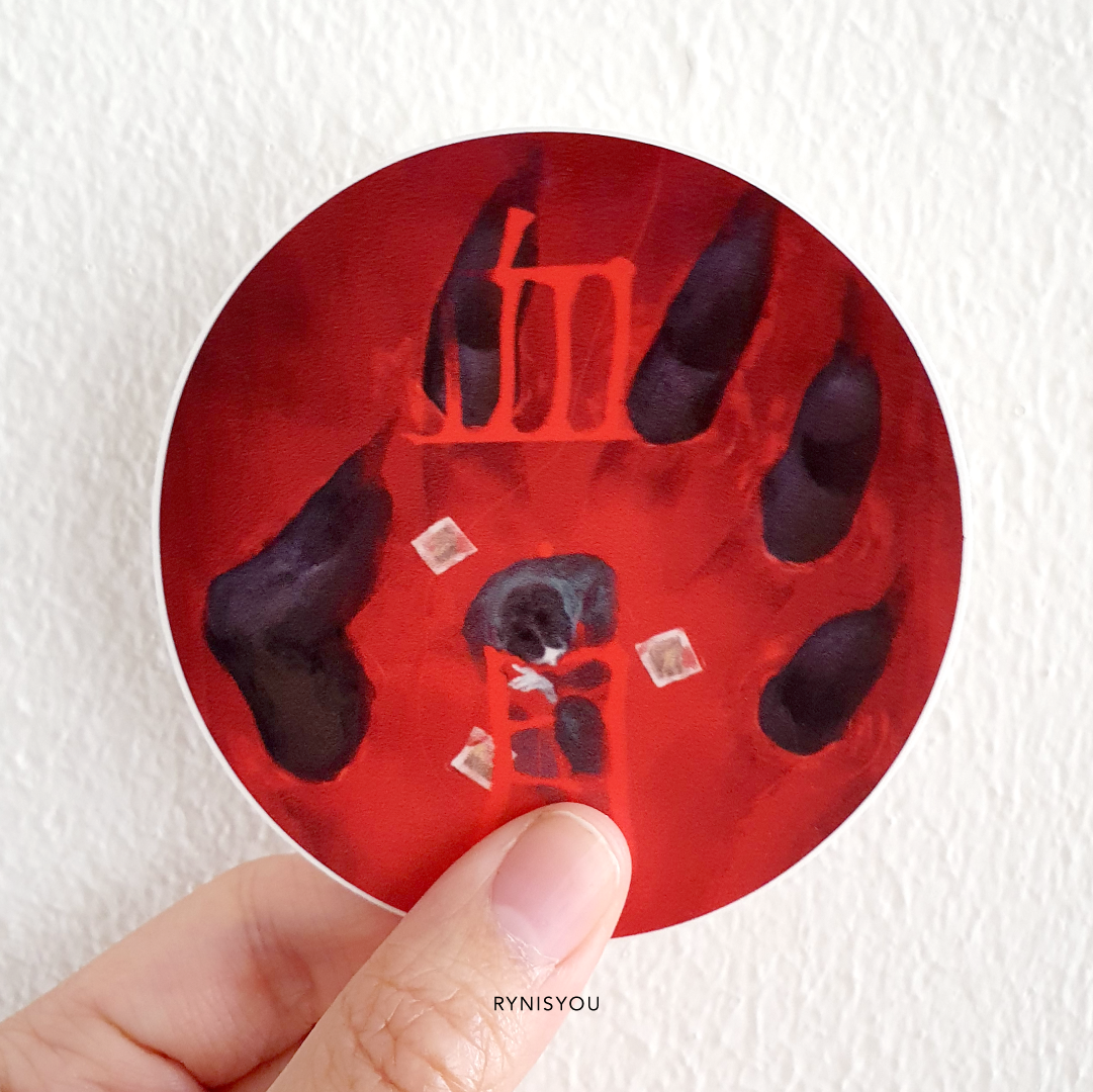 442 Waterproof Vinyl Sticker - Round 3" / 76.2mm