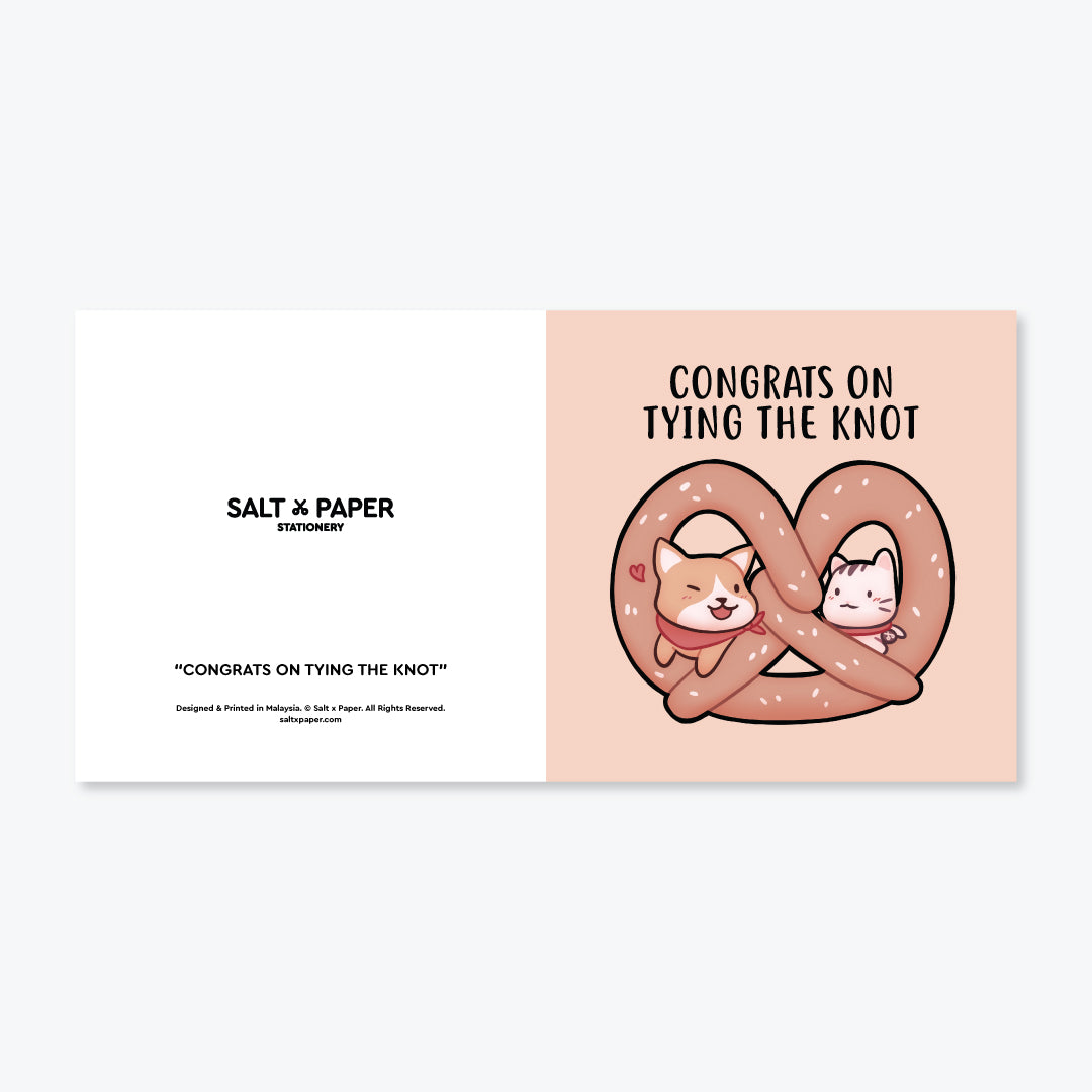 Salt x Paper Greeting Card - Tying the Knot