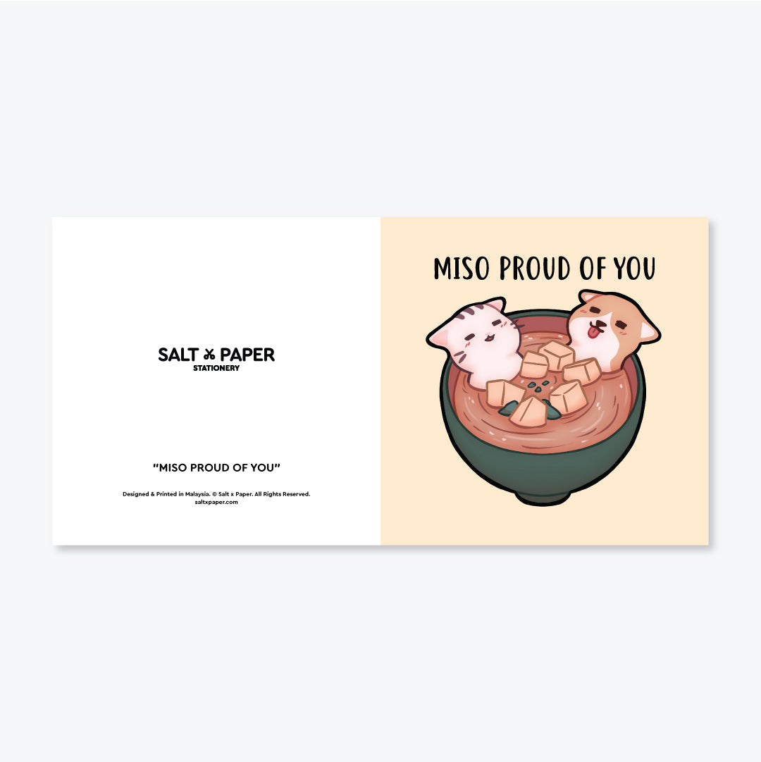 Salt x Paper Greeting Card - Miso Proud