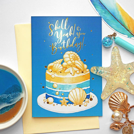 Salt x Paper Greeting Card - Birthday - Shell Yeah
