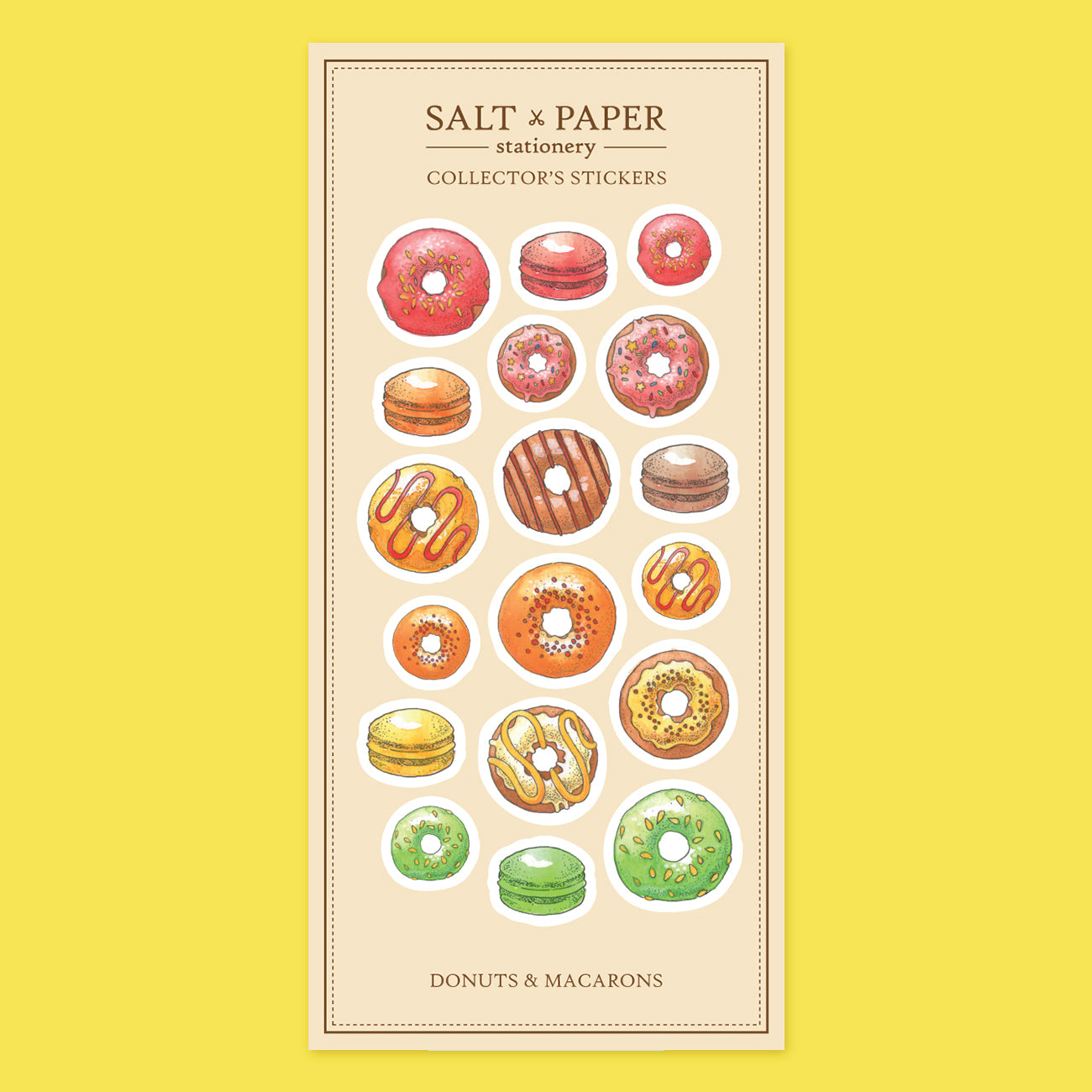 Salt x Paper Sticker - Donuts & Macarons