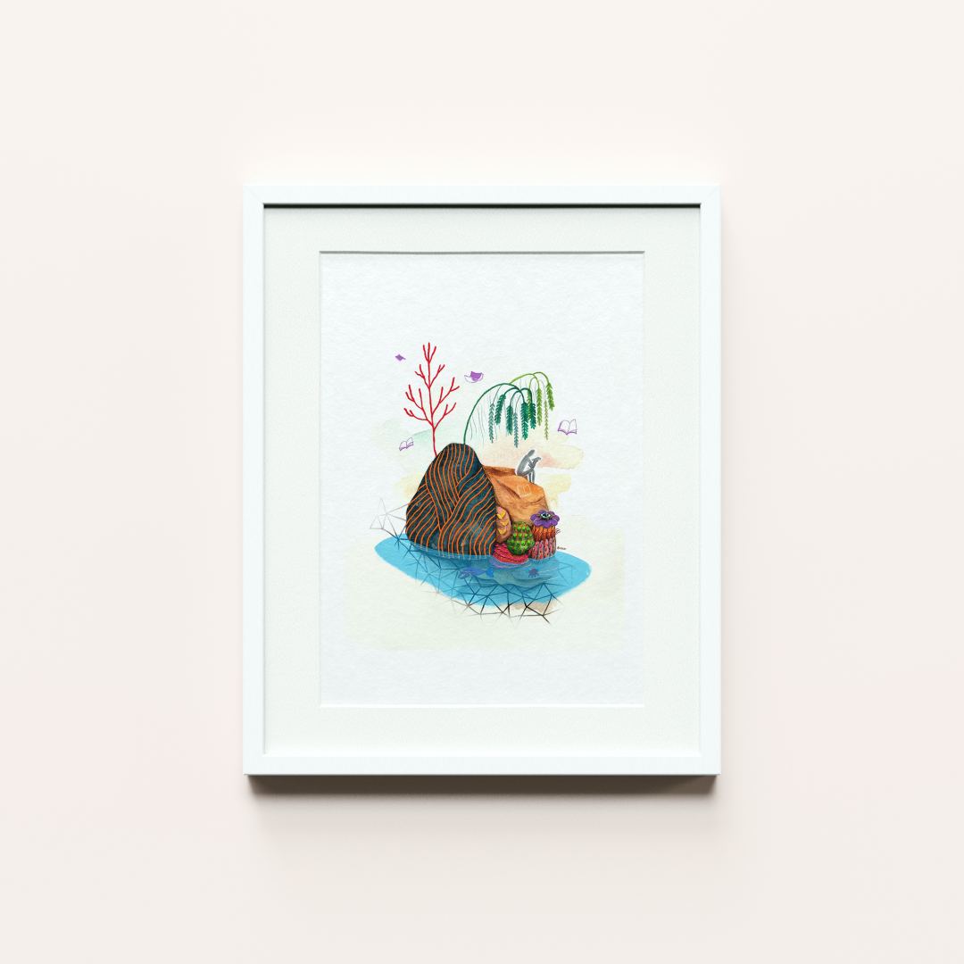 BRB On Vacation | A5 art print