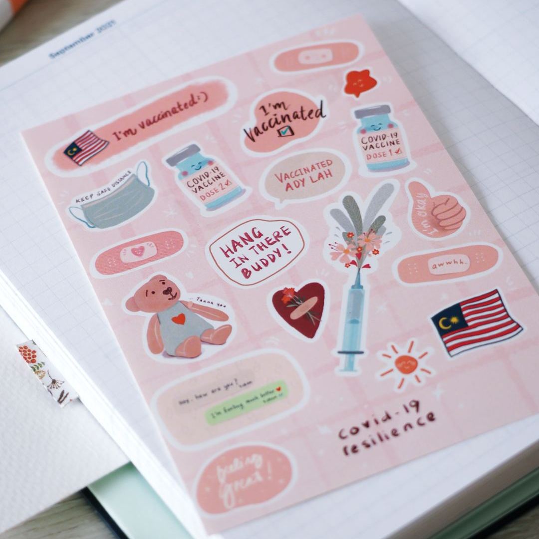 Covid Resilience | A6 sticker