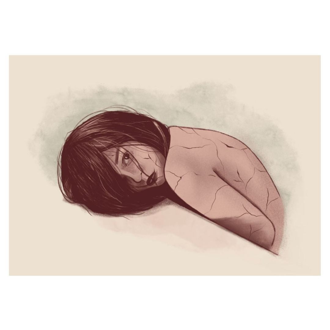 Cracking Girl | A5 art print