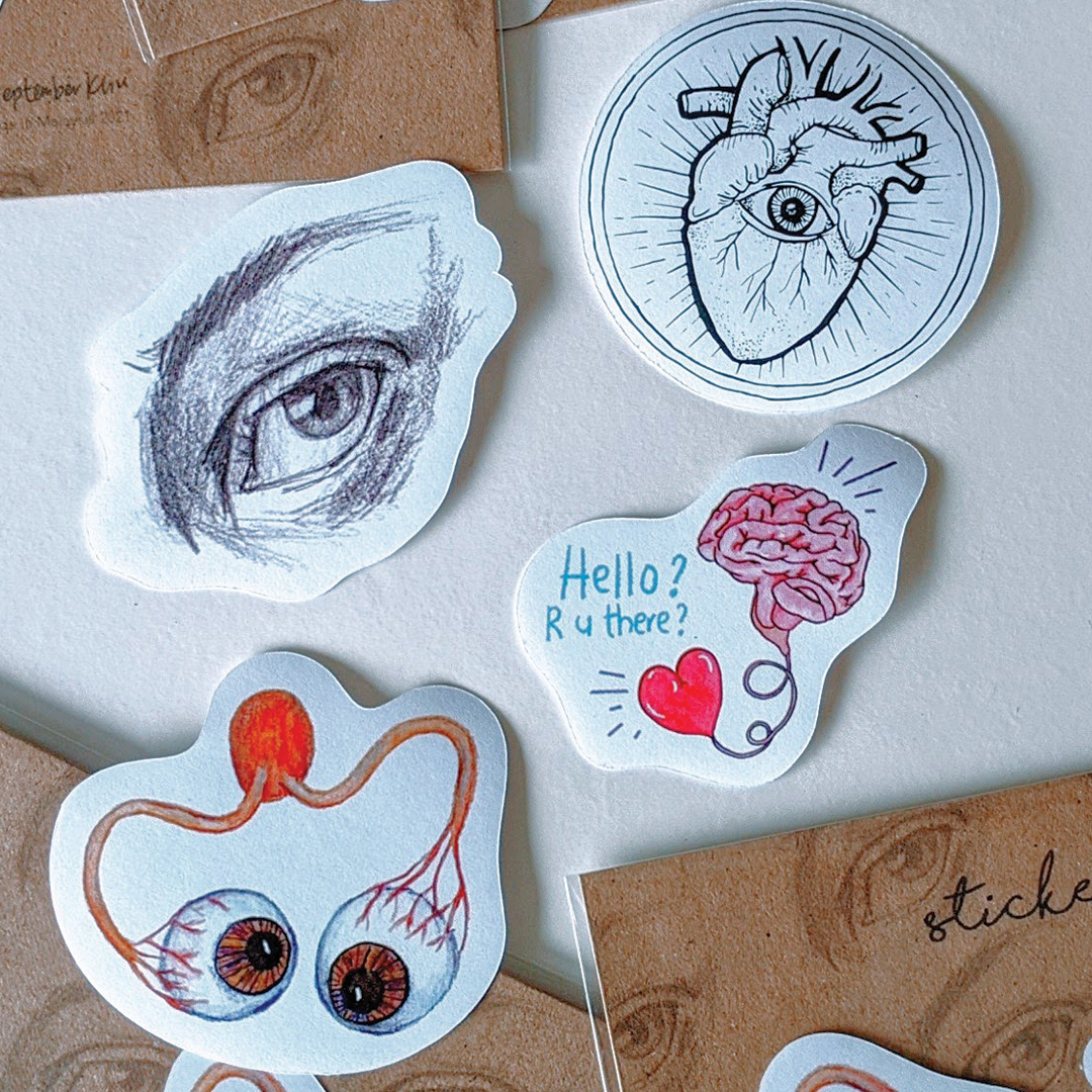 Can you see me? Stickers (transparent mix)