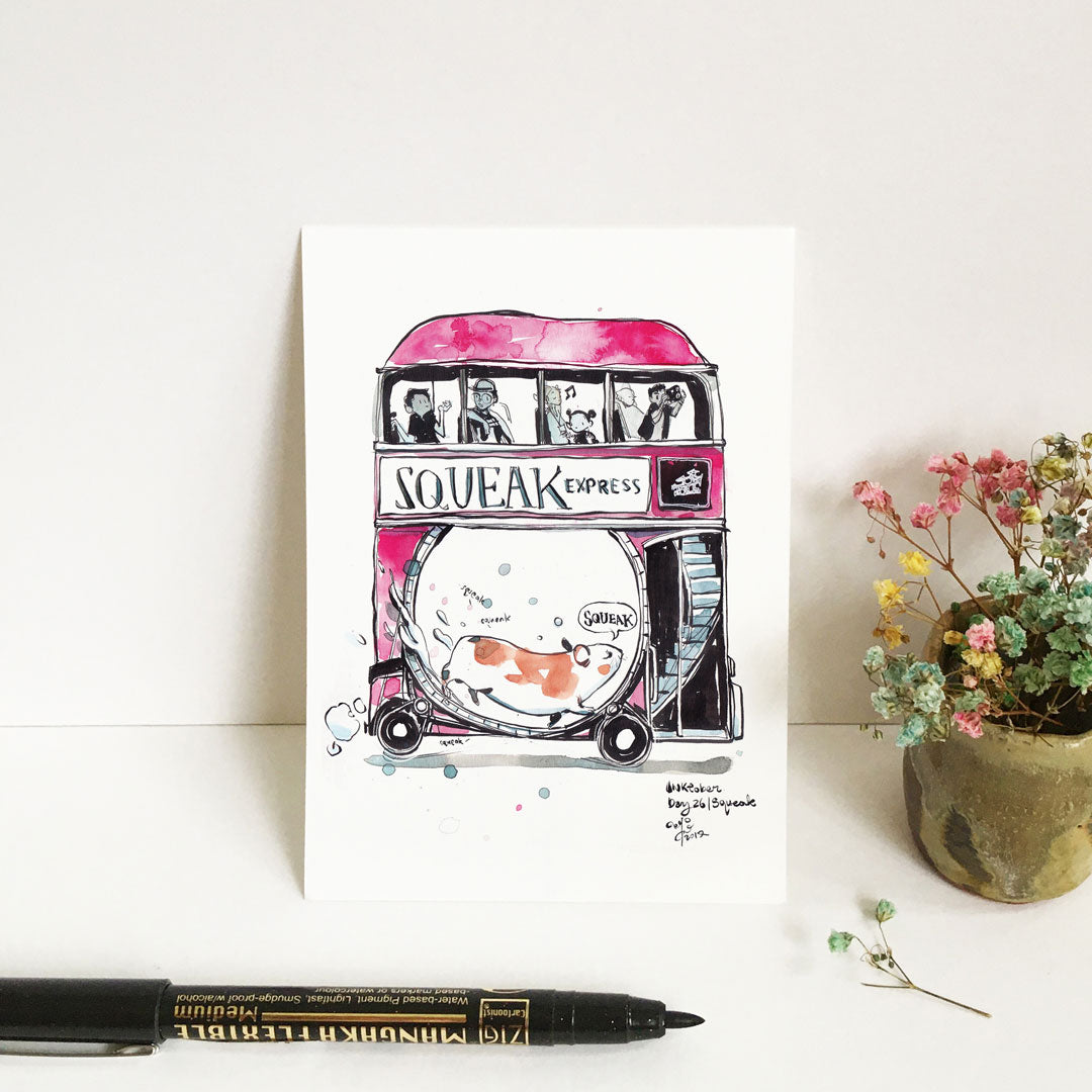 Ink Drawings A6 Prints