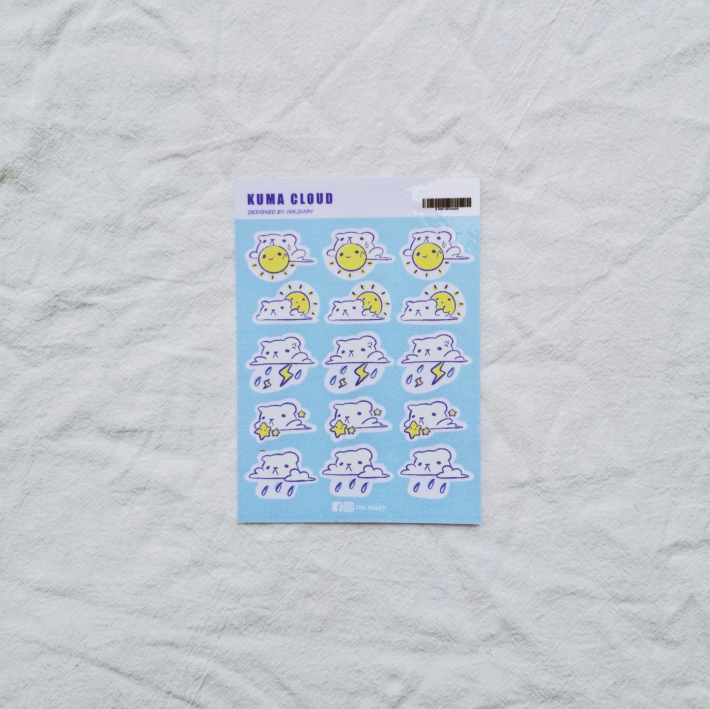 INK.DIARY Sticker - Kuma Cloud