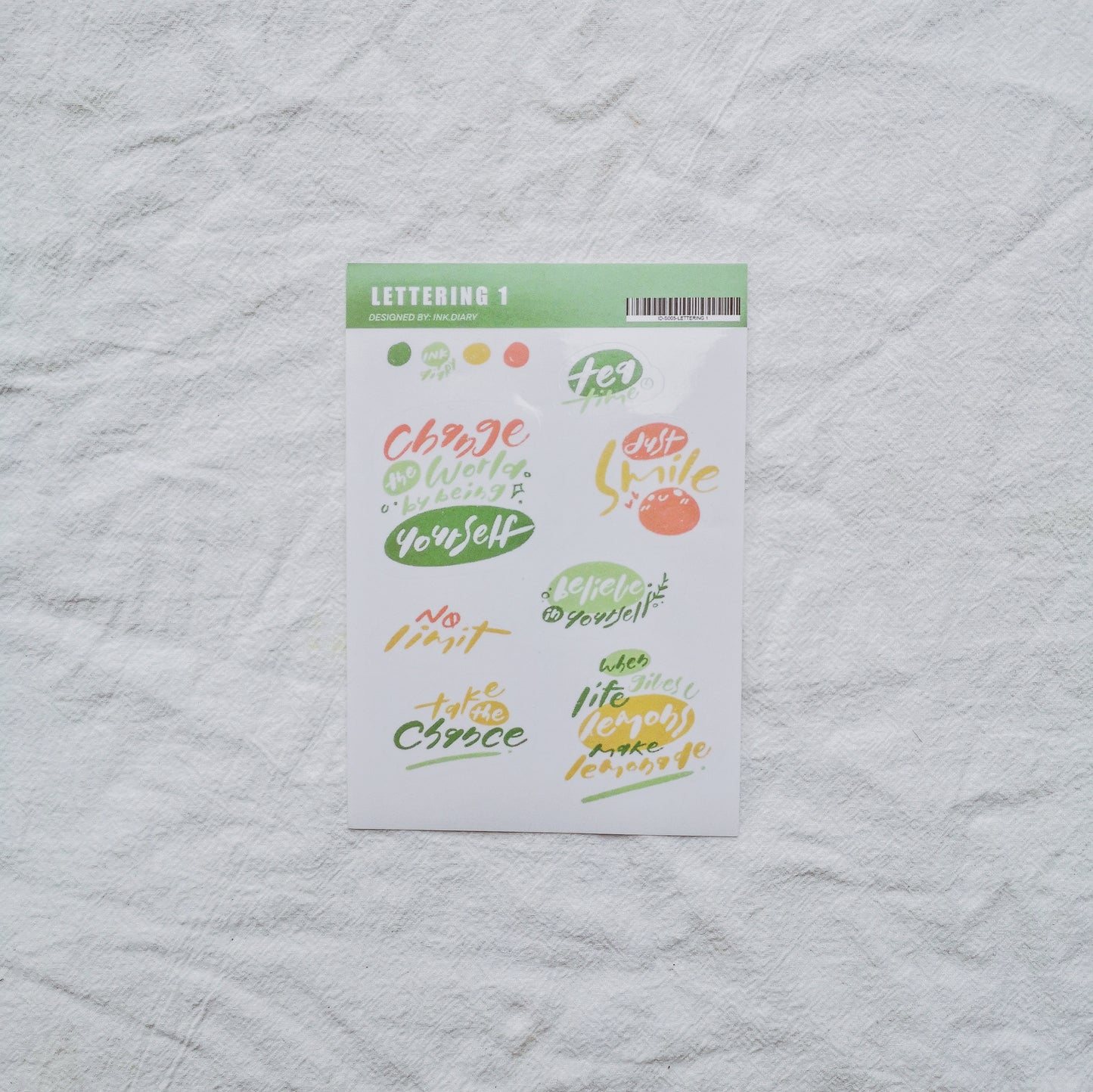 INK.DIARY Sticker - Lettering 1