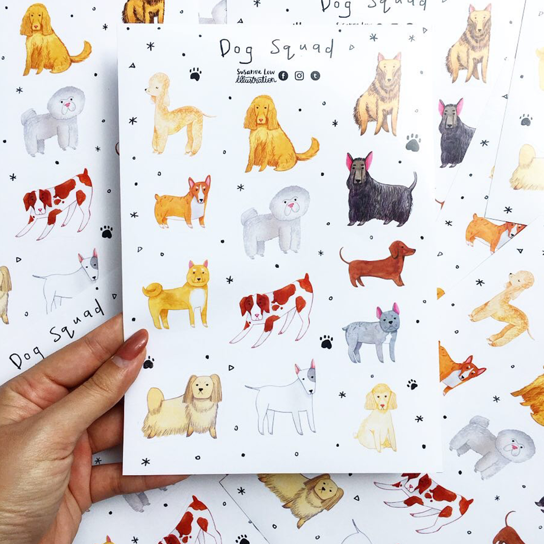 Dog Squad Sticker Sheet