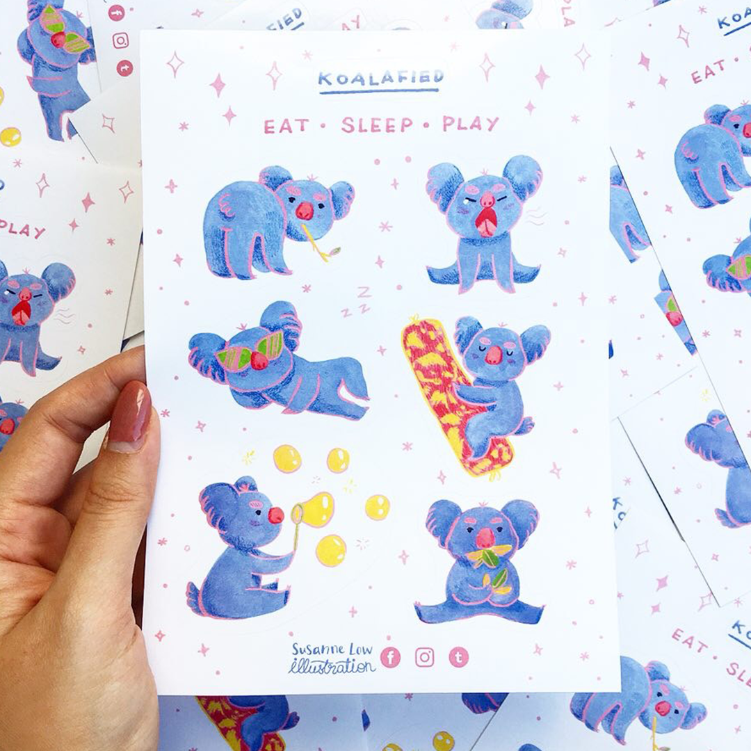 Koalafied Sticker Sheet