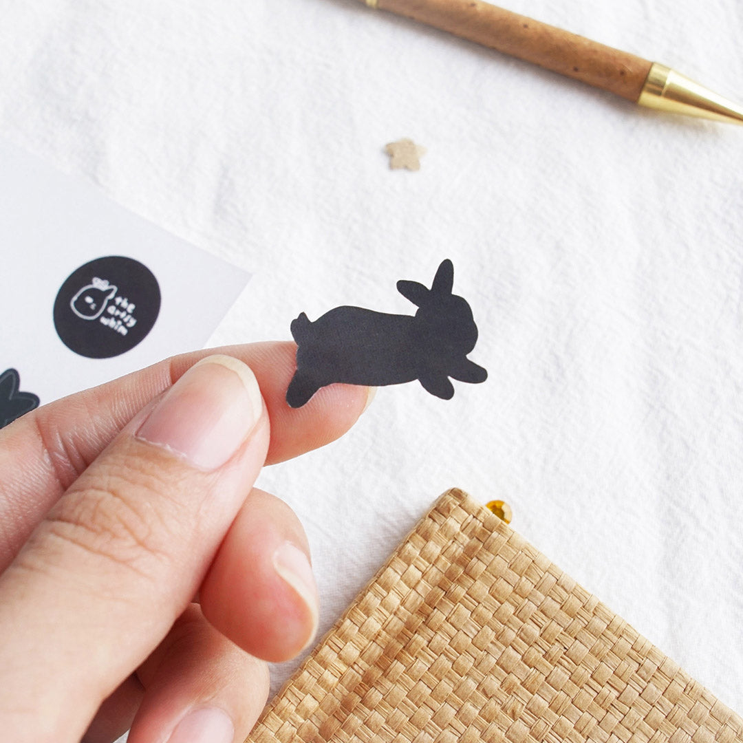 Bunny Palette – Black Sticker Sheet