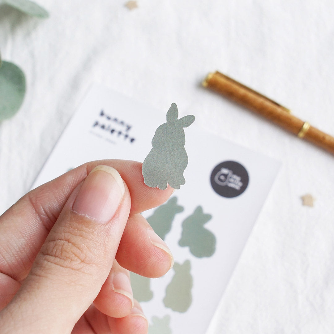 Bunny Palette – Green Sticker Sheet