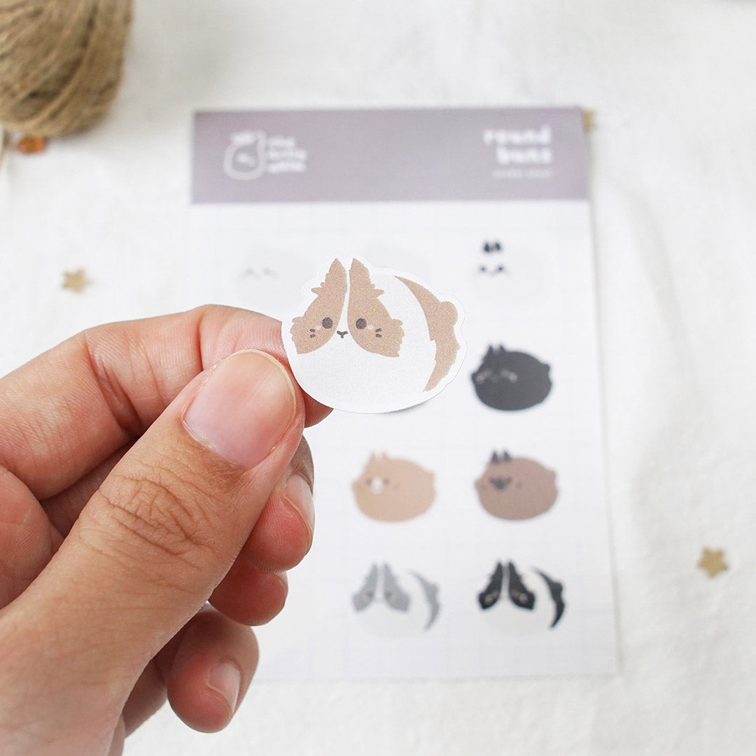 Round Buns – Lionhead Buns Sticker Sheet