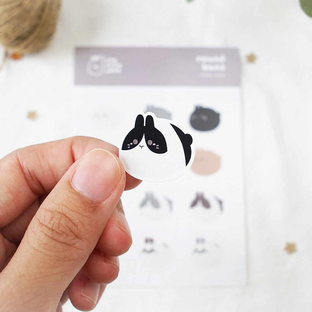 Round Buns – Plain Buns Sticker Sheet