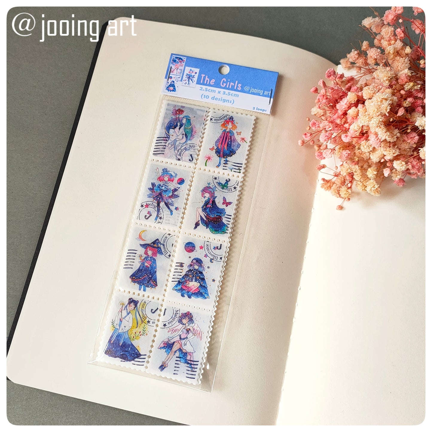 Stamp Washi Tape - The Girls