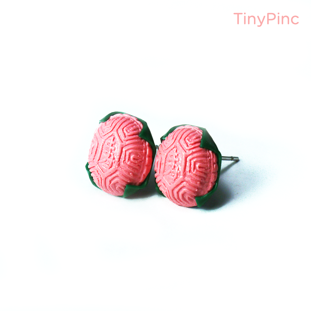 Ang Ku Kuih Earrings