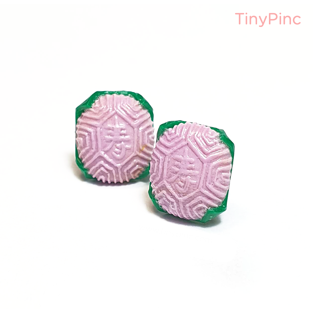 Ang Ku Kuih Earrings