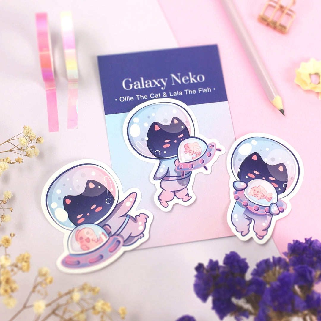 Galaxy Neko | Ollie The Cat & Lala The Fish