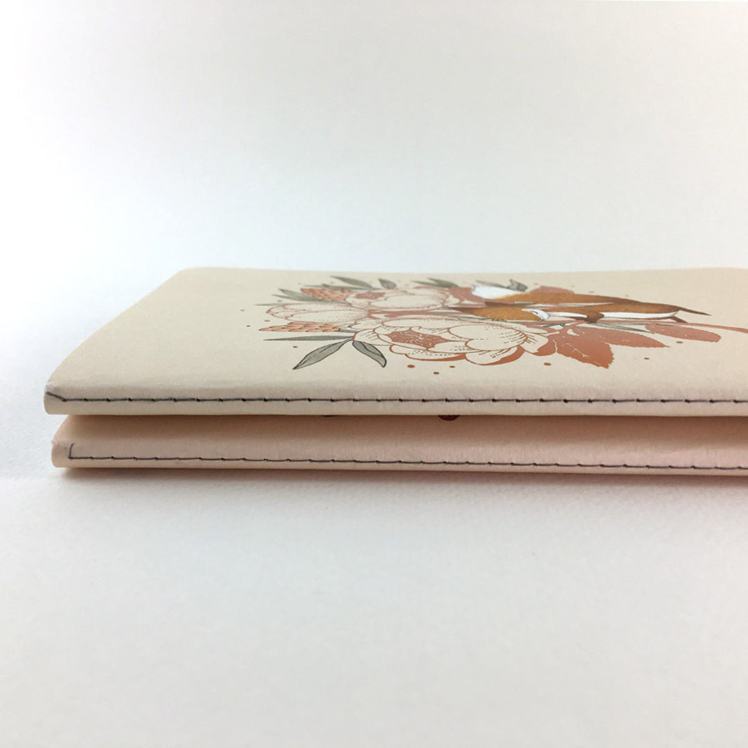 Fox & David Austin Rose Pocket Notebook