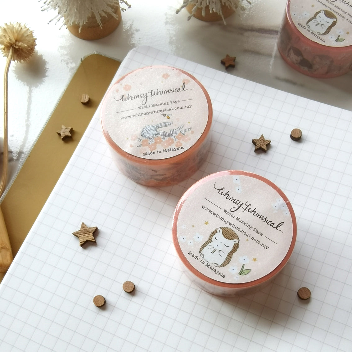 Washi Tape - Rabbit Flower