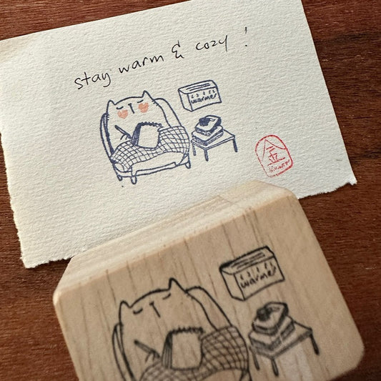 Catdoo rubber stamp - Keep Warm & Cozy (CD2580068)