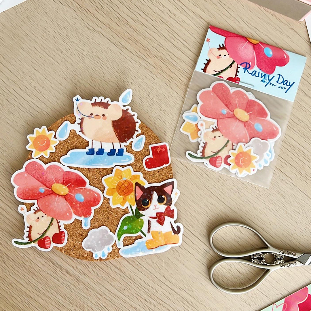 Hui Hui - Rainy Day sticker set