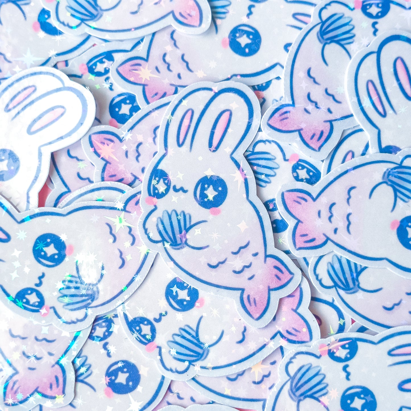 Merbunny Holographic Sticker