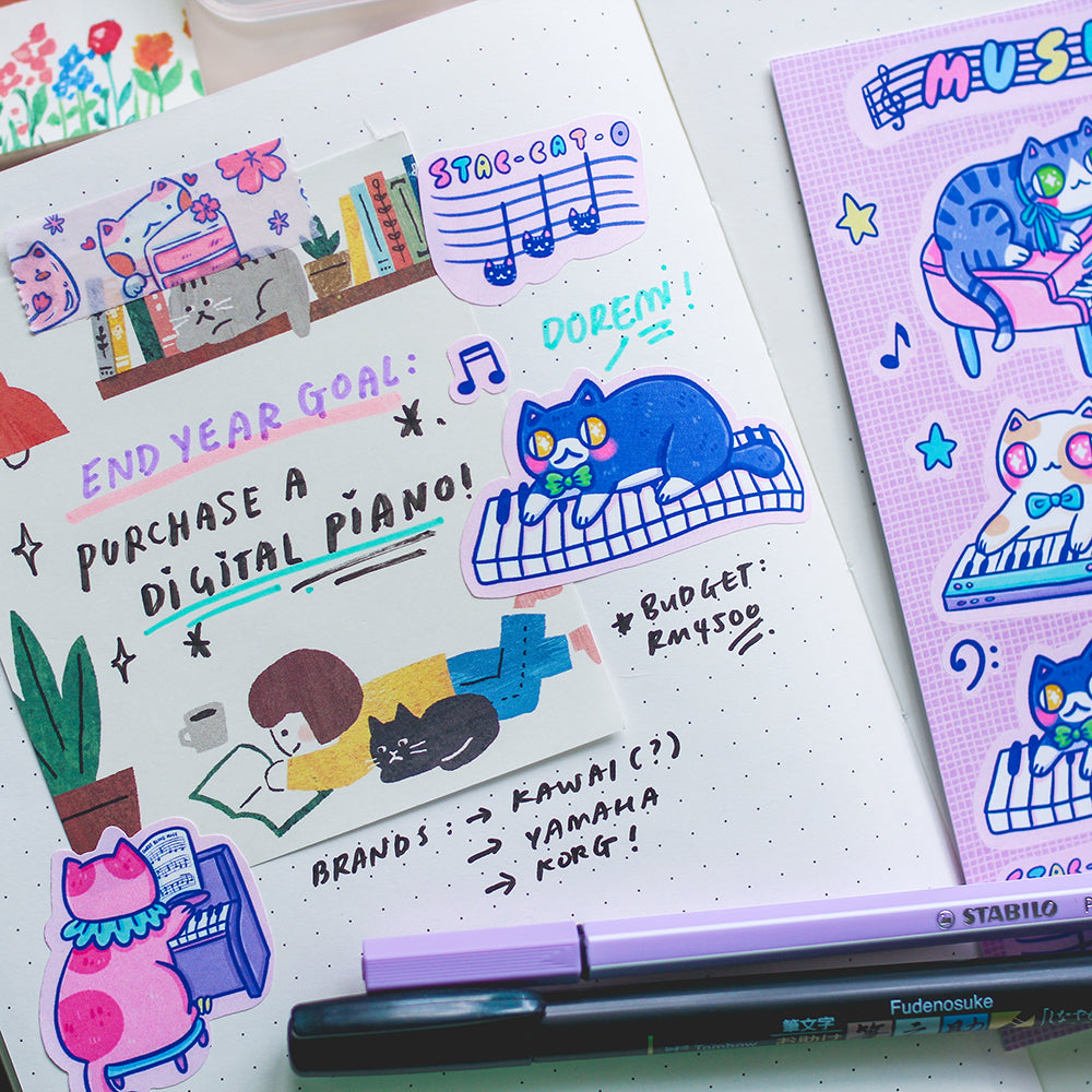 Musicats Sticker Sheet