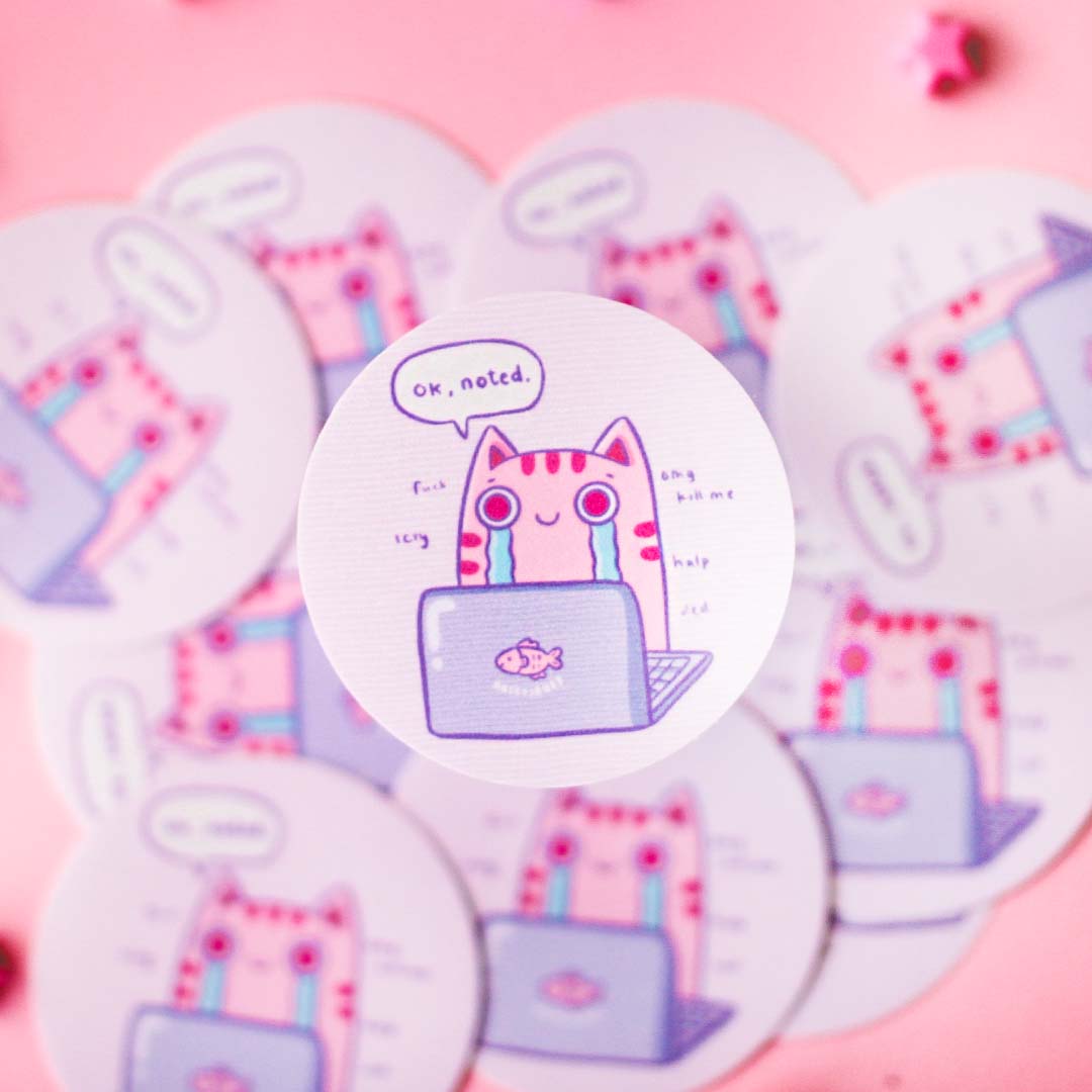 OK Noted Vinyl Sticker